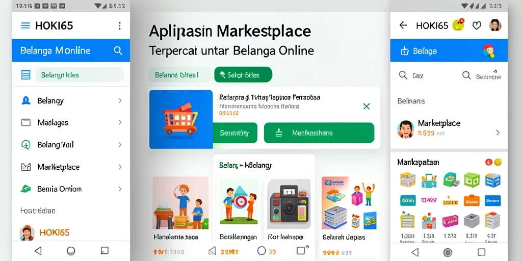 Antarmuka HOKI65 yang memudahkan navigasi berbelanja online.