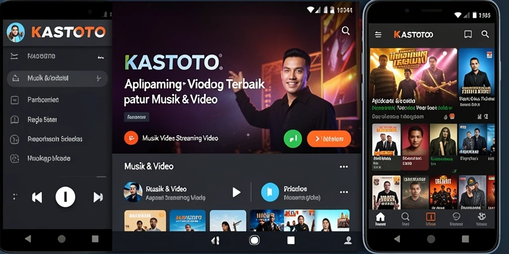 Antarmuka KASTOTO yang menarik dan fungsional untuk Streaming Video.