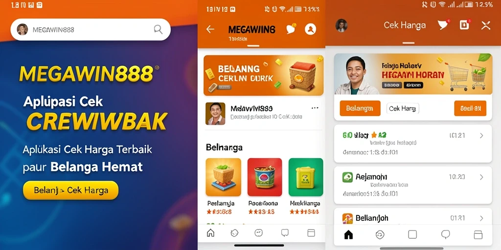 Antarmuka pengguna MEGAWIN888 yang intuitif untuk cek harga.