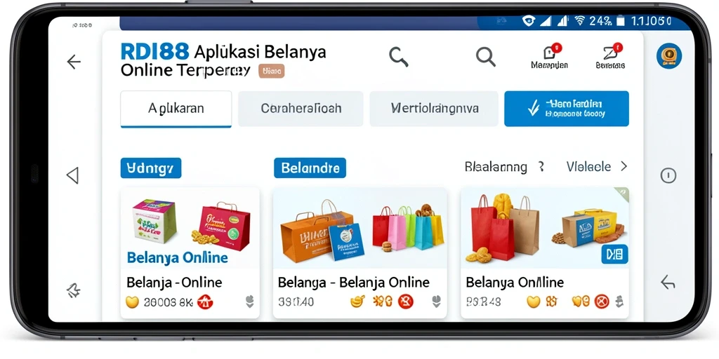 Antarmuka RDI88 yang intuitif untuk belanja online.