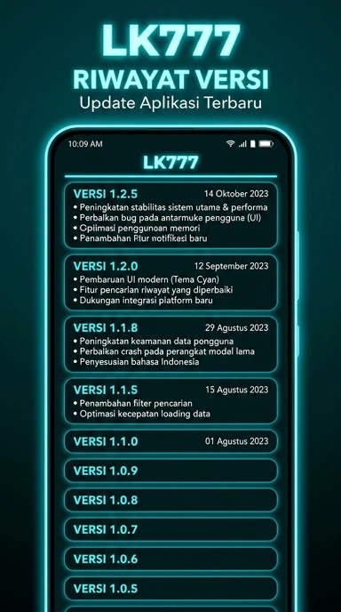 Riwayat Versi lk777 untuk Pengguna Android